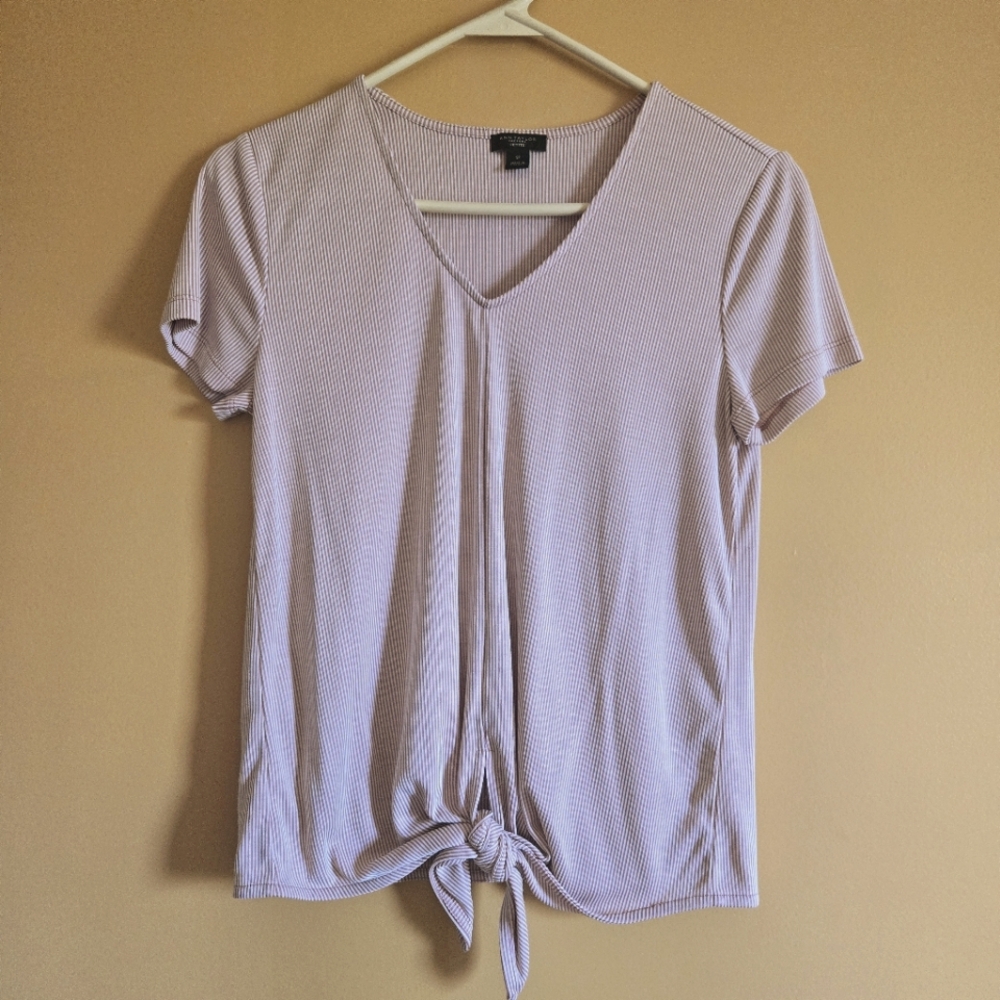 Ann Taylor Factory Striped Top PTP=16"